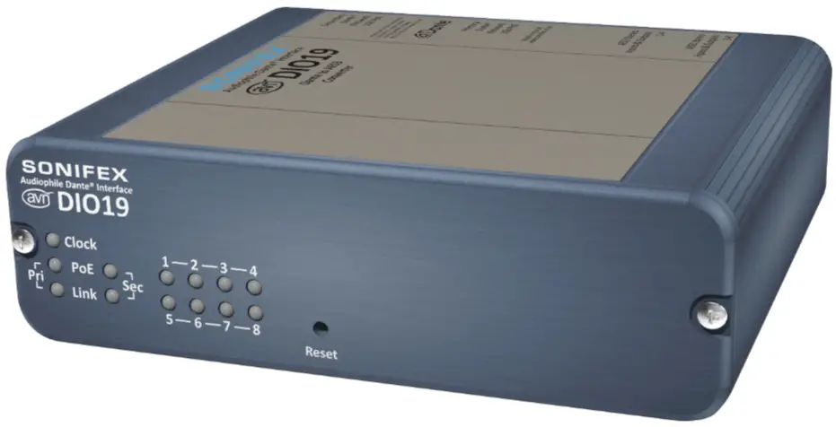 SONIFEX AVN DIO19 Dante to AES3 16 Channel I O Converter