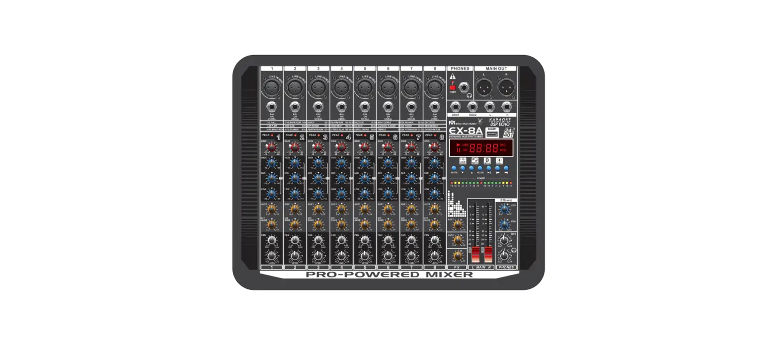 Better Music Builder Ex-8 8-channel Multi Effects Mixer Owner's Manual