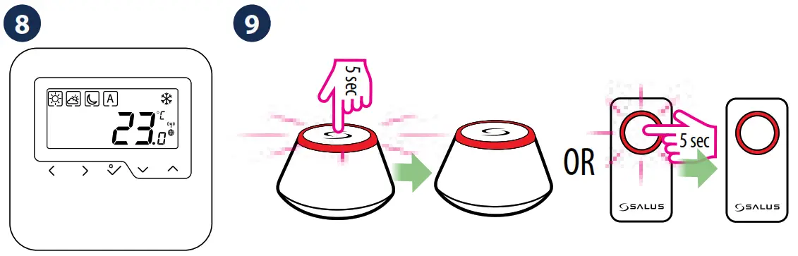 SALUS HTRS RF Wireless Digital Thermostat - Figure 13