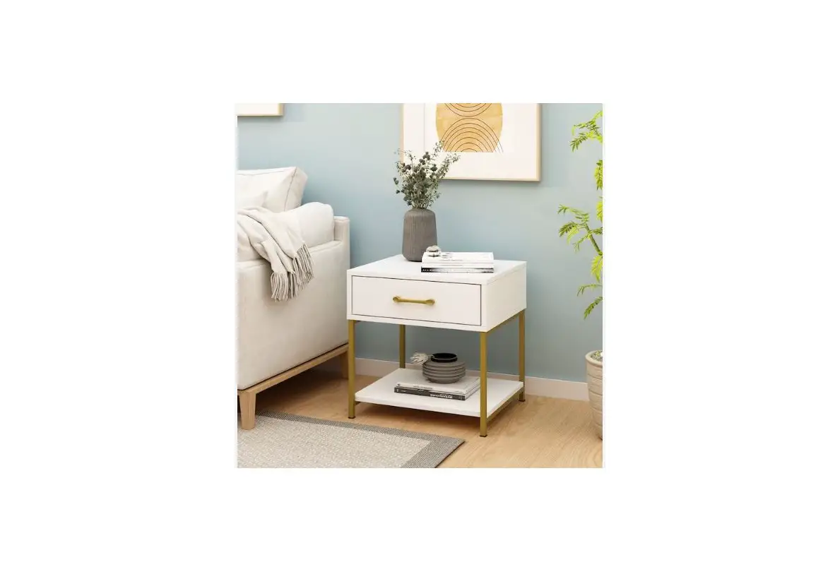 Fufu Gaga Ljy-kf310013-01 White Nightstand Instruction Manual