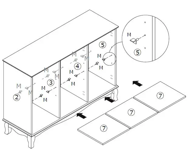 FUFU GAGA-LJY-KF330040-01-3-Door-Wood-Buffet-Sideboard-25