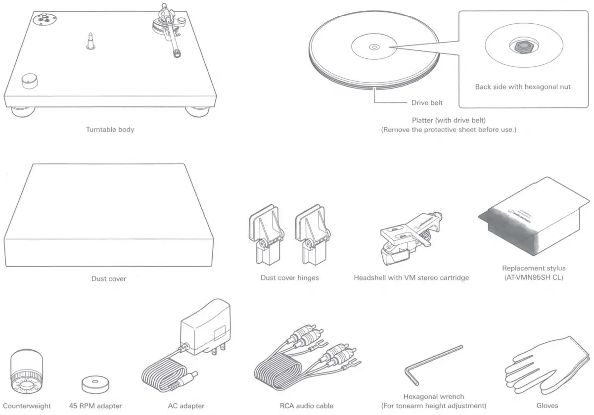 audio technica AT VMN95SH VM95 Series Shibata - Contents