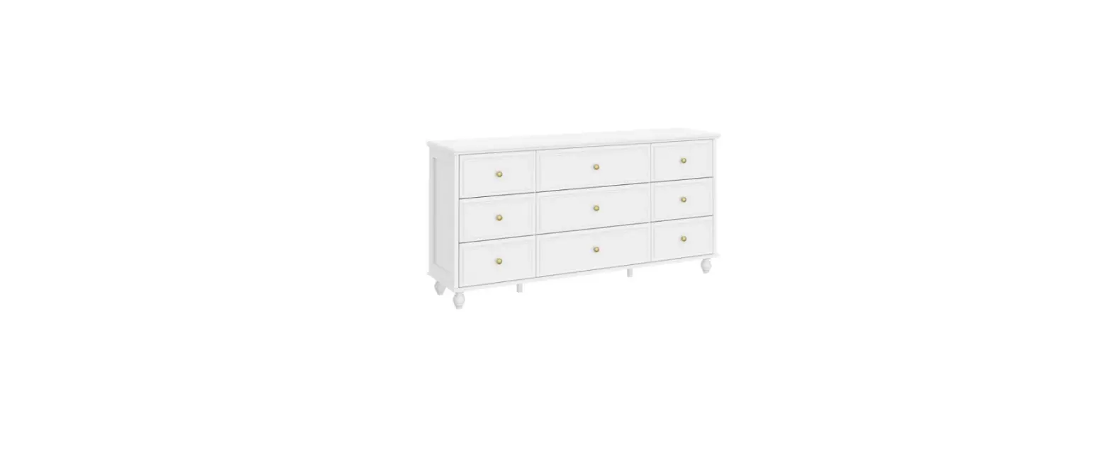Fufu Gaga Ljy-kf390005-01 White 9-drawer Standard Dresser User Manual