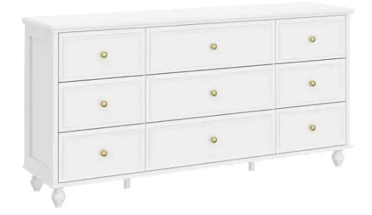 FUFU GAGA-LJY-KF390005-01-White-9-Drawer-Standard-Dresser-PRODUCT