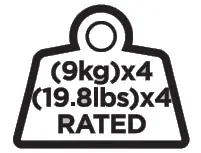 equip 650159 17 32 Articulating Quad Monitor Desk Mount Bracket - icon