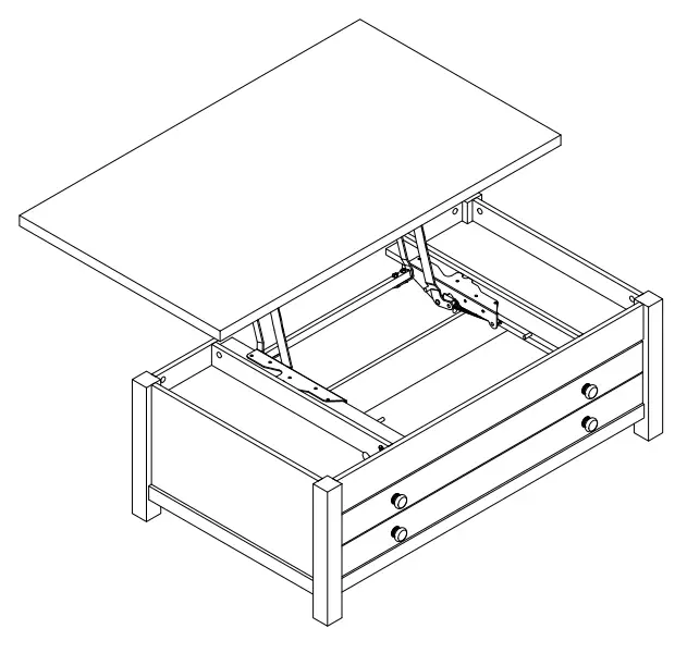 ASHLEY T283 9 Furniture Camiburg Rect Lift Top Cocktail Table - Fig 10