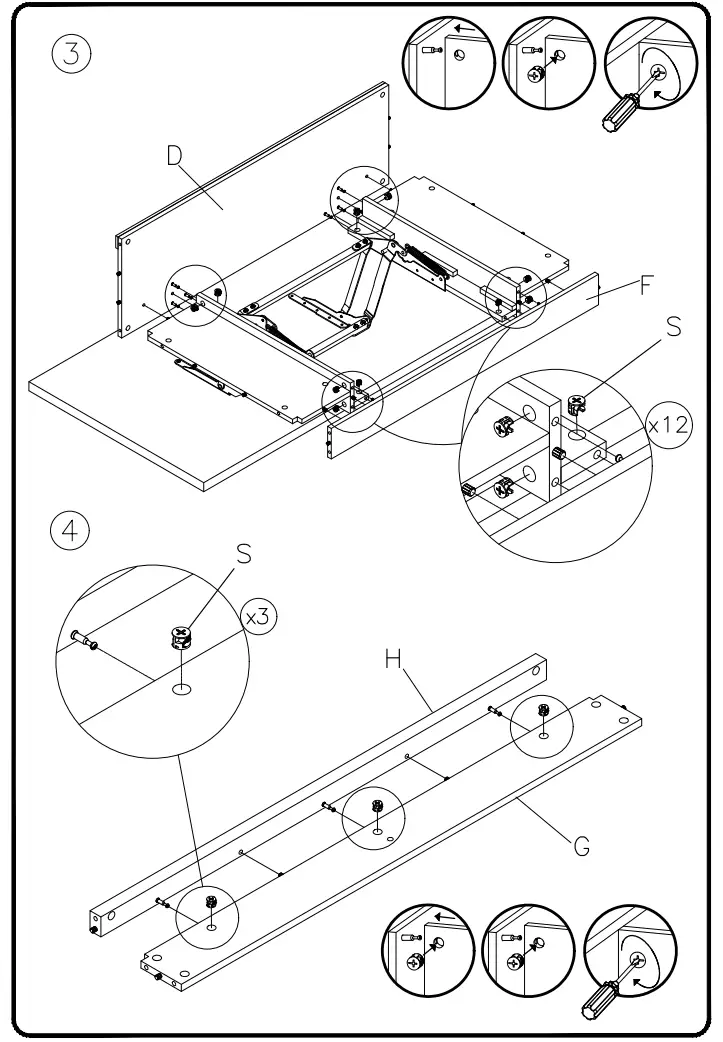 ASHLEY T283 9 Furniture Camiburg Rect Lift Top Cocktail Table - Fig 3