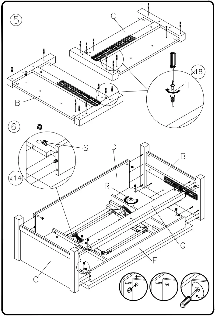 ASHLEY T283 9 Furniture Camiburg Rect Lift Top Cocktail Table - Fig 4