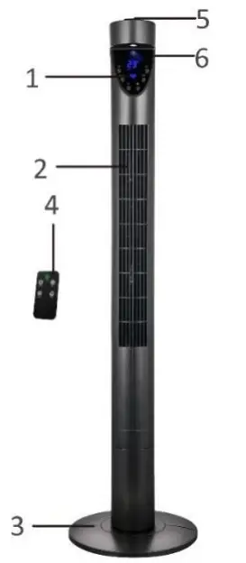 emerio TFN-114569.5 35W Tower Fan - Fig 1