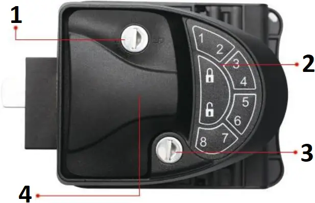 RVLOCK Wireless Entry Door Lock Features 1