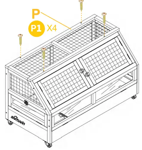 aivituvin-AIR-62-Rabbit-Hutch-Indoor-62-Inch-Rabbit-Cage-fig-14