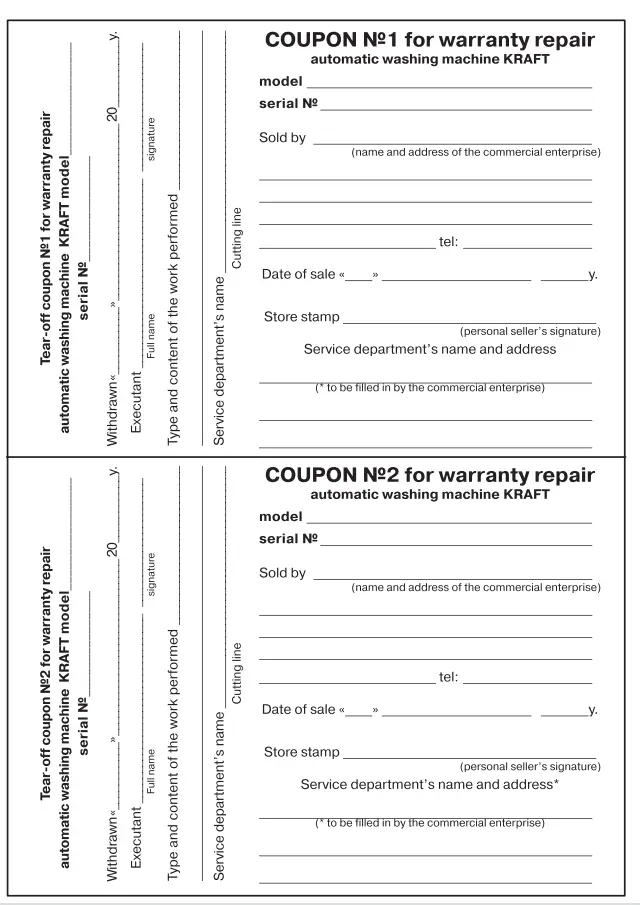 KRAFT KF UME7202W Automatic Washing Machine - fig 19
