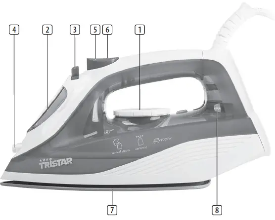 TRISTAR-ST-8300-Steam-Iron-White-1