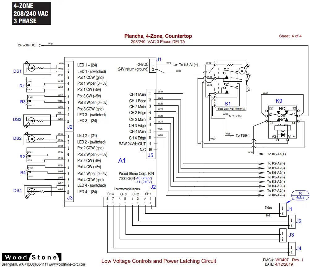 1 PHASE ELECTRICAL DIAGRAMS