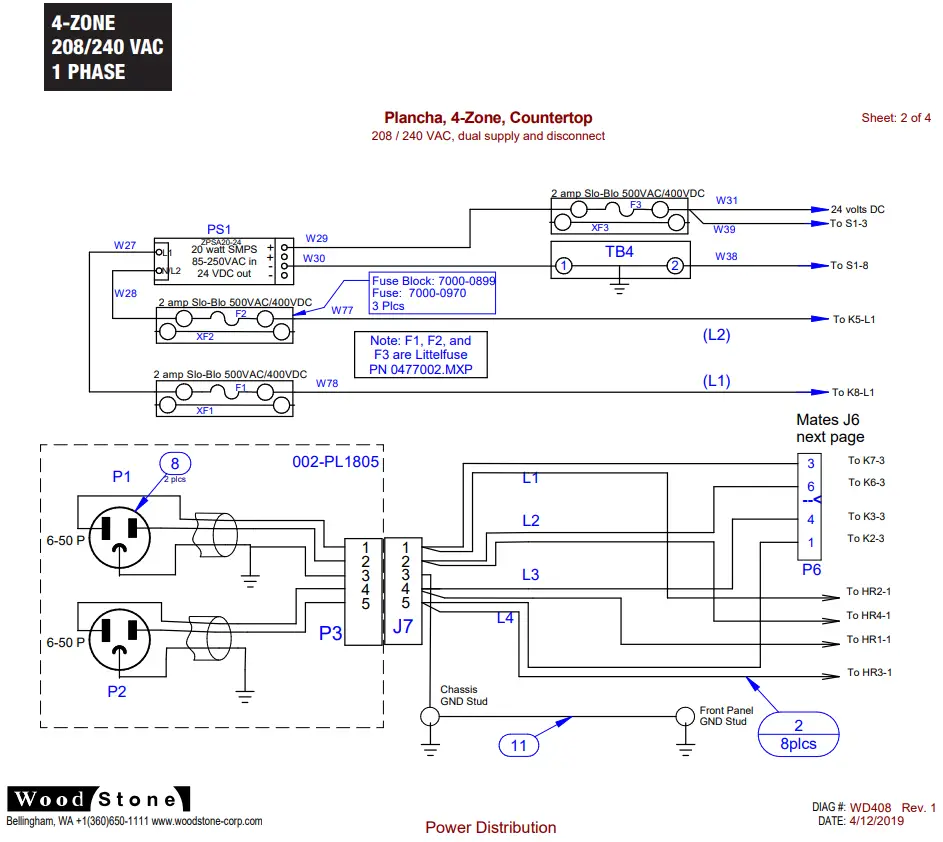 1 PHASE ELECTRICAL DIAGRAMS