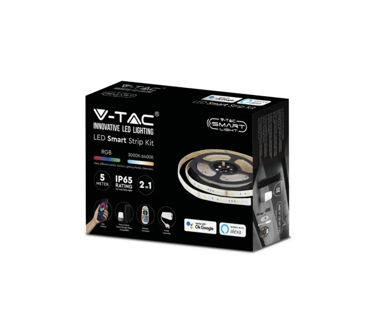 V-tac Vt-2629 Wi-fi Enabled Smart Ip65 Strip Light Installation Guide