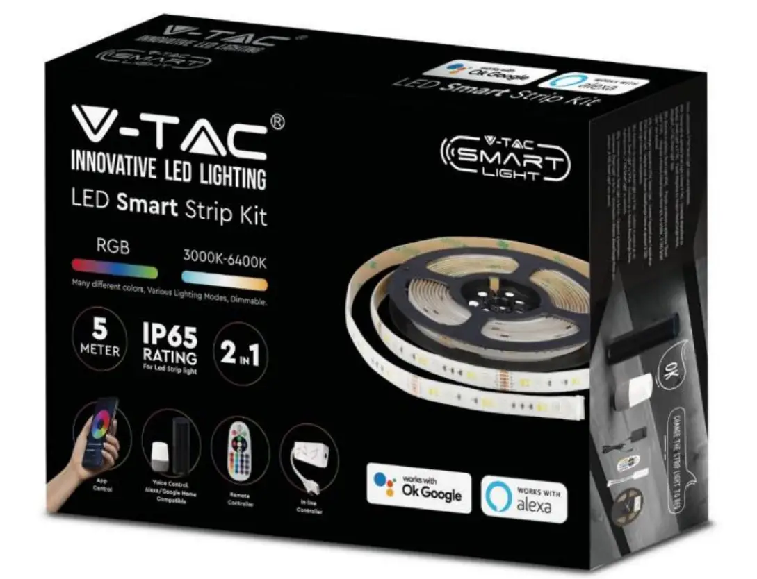 V-TAC VT-2629 Wi-Fi Enabled Smart IP65 Strip Light