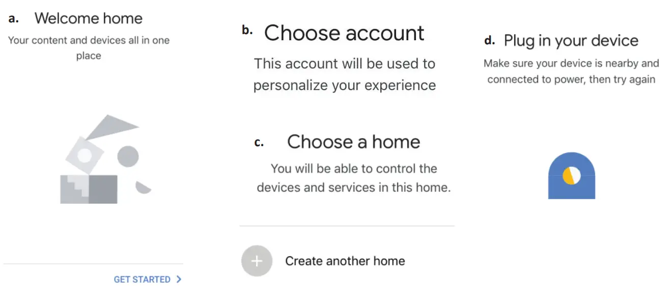 Google Home Settings