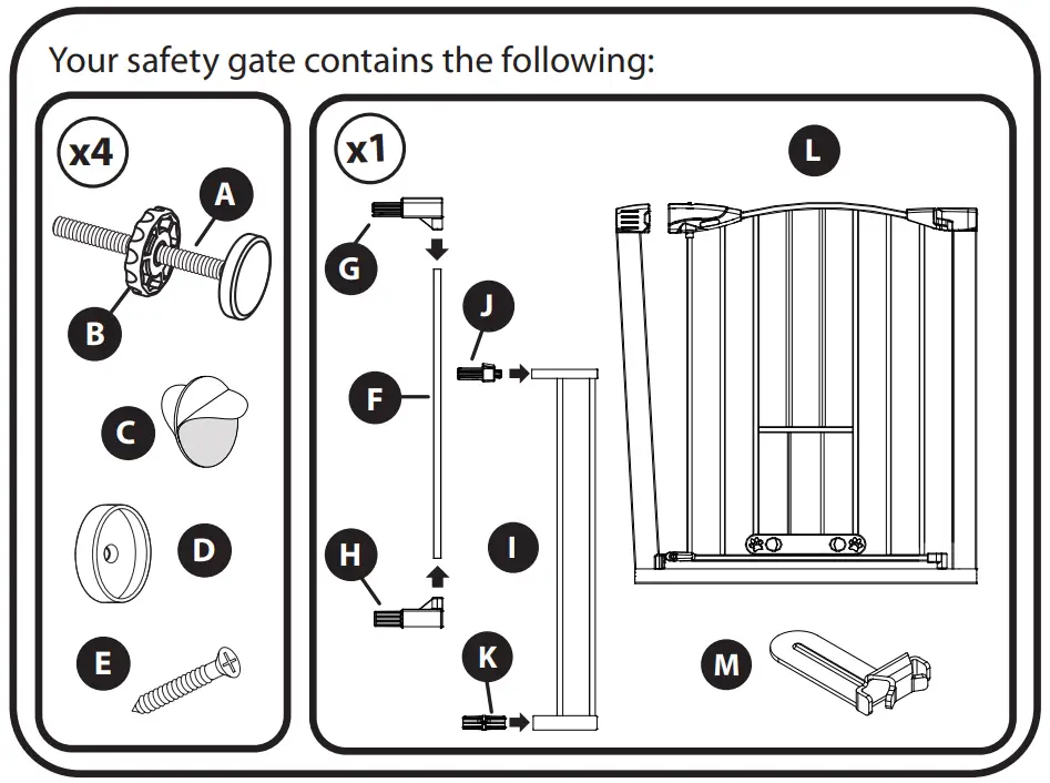 north states 5446 Wide Deco EasyPass Pet Gate - Fig 1