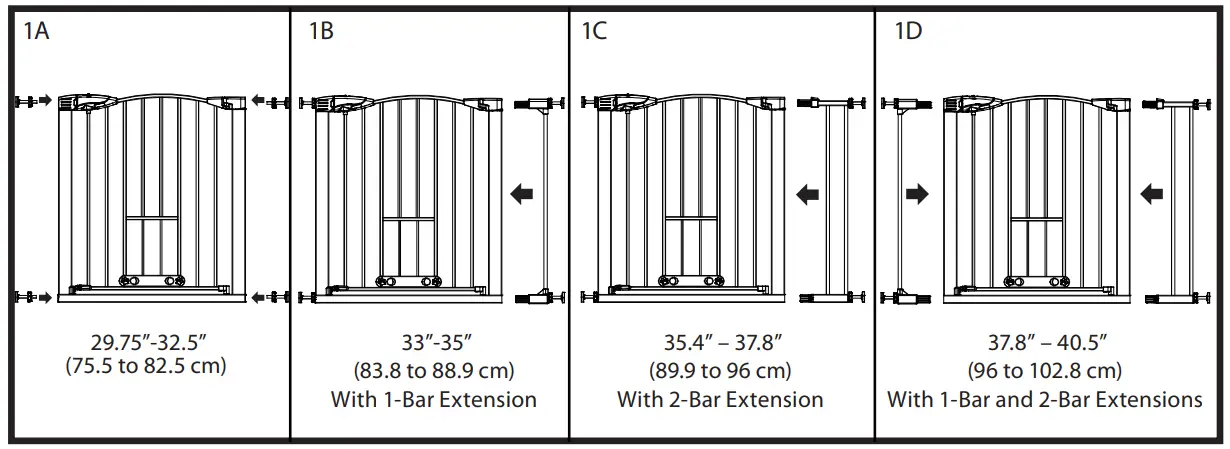 north states 5446 Wide Deco EasyPass Pet Gate - Fig 2