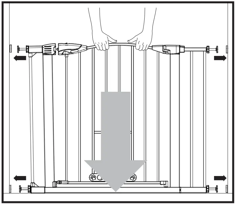 north states 5446 Wide Deco EasyPass Pet Gate - Fig 5