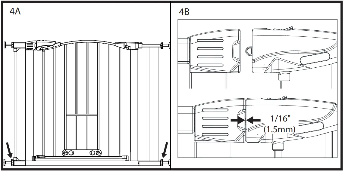 north states 5446 Wide Deco EasyPass Pet Gate - Fig 6