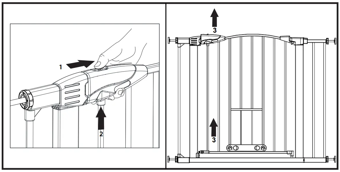 north states 5446 Wide Deco EasyPass Pet Gate - Fig 8