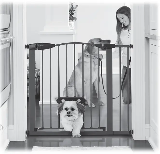 north states 5446 Wide Deco EasyPass Pet Gate