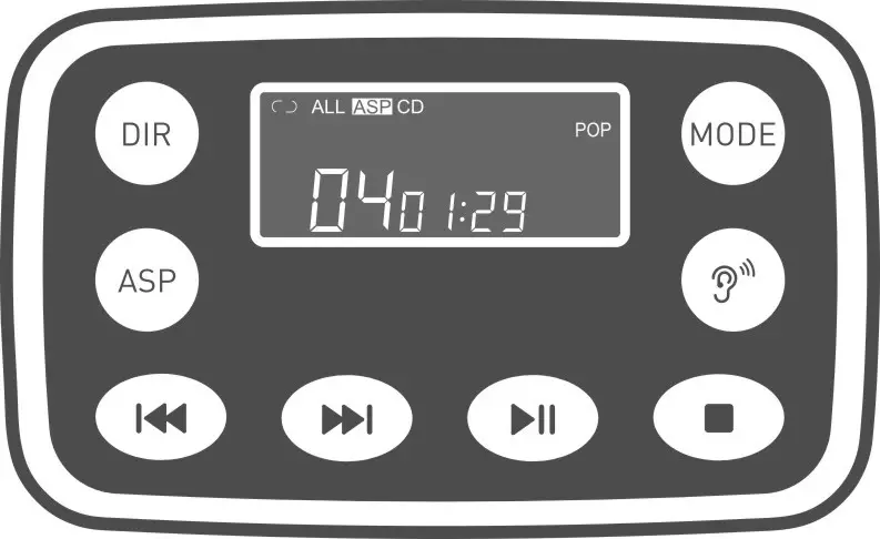 HOTT CD711 CD Player - Key Function Description