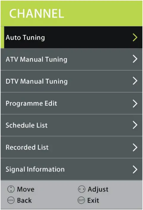BLAUPUNKT BP4000F 40 Inch Full HD TV - CHANNEL