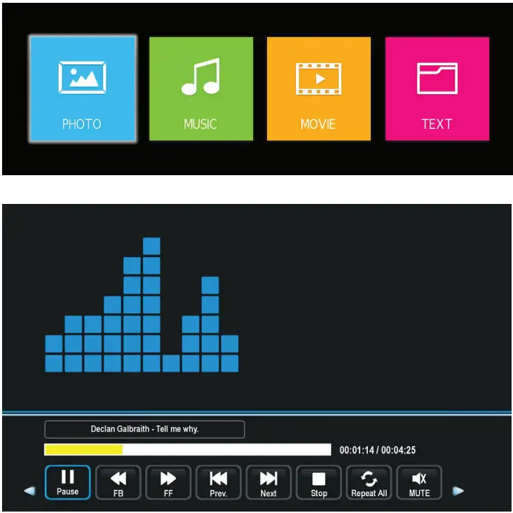 BLAUPUNKT BP4000F 40 Inch Full HD TV - MEDIA PLAYBACK