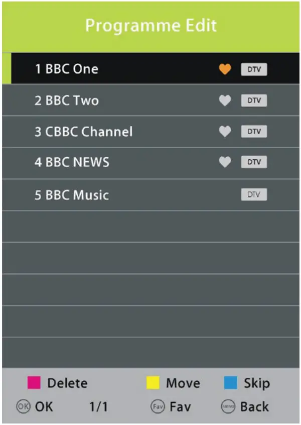 BLAUPUNKT BP4000F 40 Inch Full HD TV - Proggram Edit