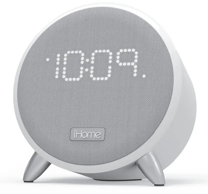 iHOME iBT235 Power Clock Bluetooth Speaker + Two USB Charging Ports
