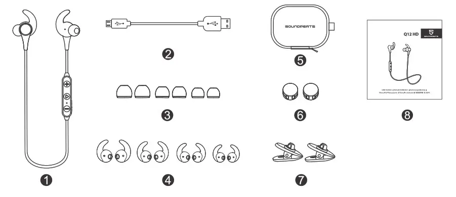 Soundpeats Q12HD Bluetooth Wireless Earphones
