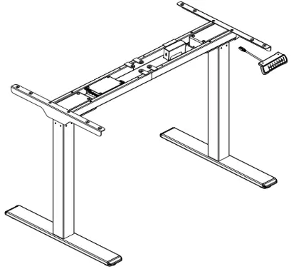 ERGOLUX Dual Motor 2 Section LEG Standing Desk - 1