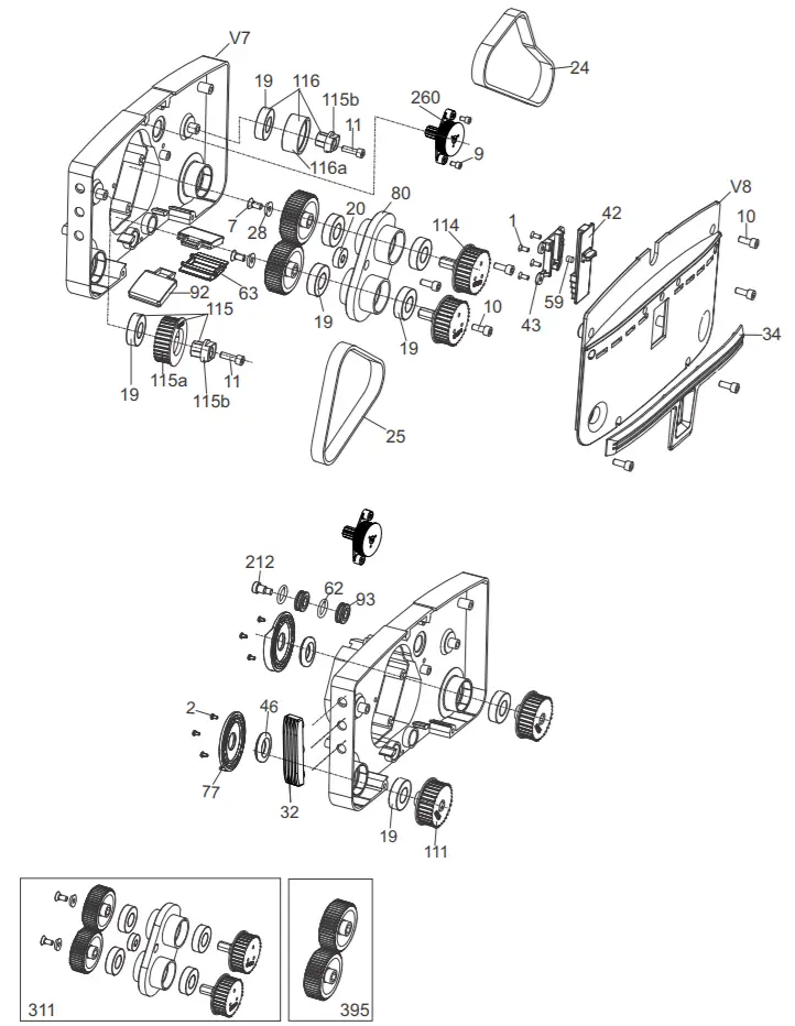 Powr-Flite PFMW14 14 Multi-Scrubber Cylinder -FIGURE 1