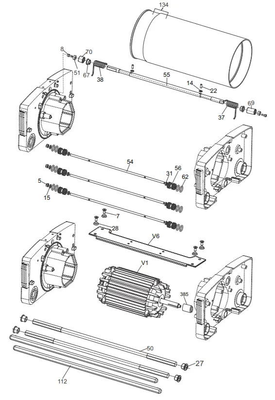 Powr-Flite PFMW14 14 Multi-Scrubber Cylinder -FIGURE 6