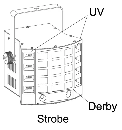 EVENT LIGHTING SABER2 3-in-1LED Effect - Overview