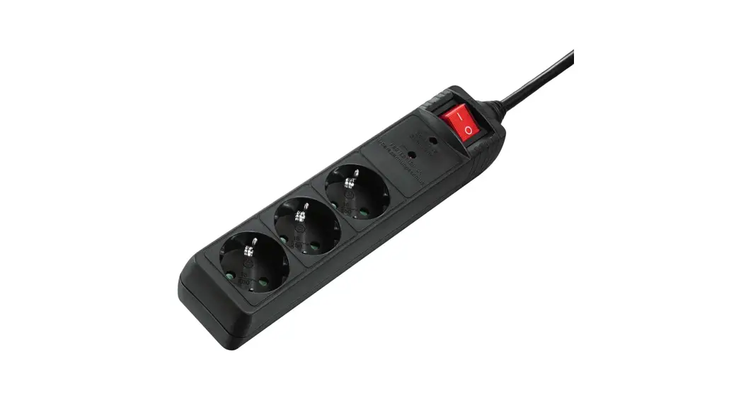 Hama 00137261 Power Strip 3-way With Overvoltage Protection Instruction Manual