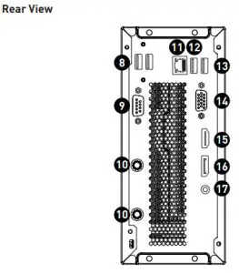 msi Personal Computer MS-B0A2-Rear View