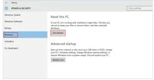 msi Personal Computer MS-B0A2-Reset this PC