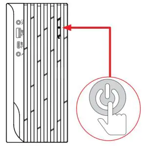 msi Personal Computer MS-B0A2-r button to power
