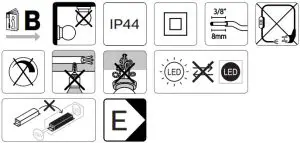 PHILIPS Yarrow Outdoor Wall Light LED Black - 3