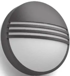 PHILIPS Yarrow Outdoor Wall Light LED Black