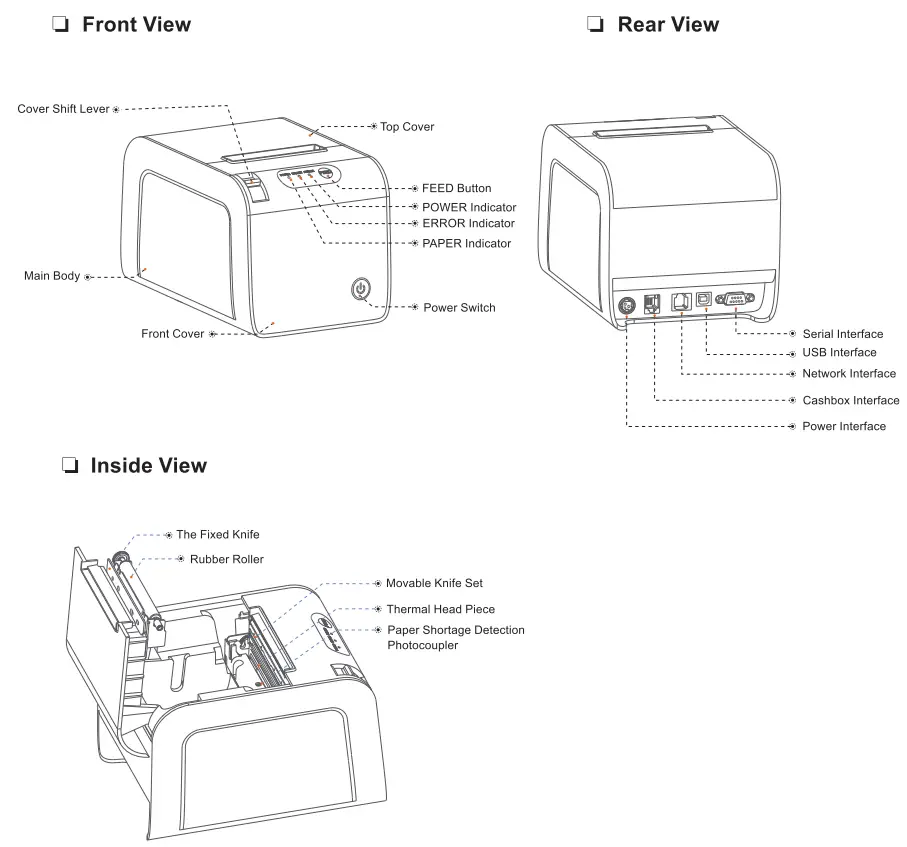 RONGTA RP328 Thermal Receipt Printer - RP328 thermal