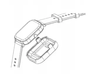 a drawing of a clip