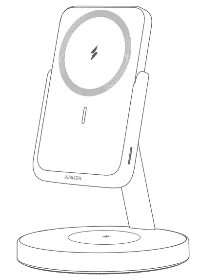 ANKER A25A7+A2058 Magnetic Wireless Charger 633 MagGo