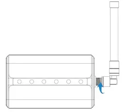 Milesight UG65 Semi Industrial LoRaWAN Gateway -Antenna Installation
