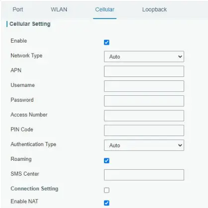 Milesight UG65 Semi Industrial LoRaWAN Gateway - Connection Configuration