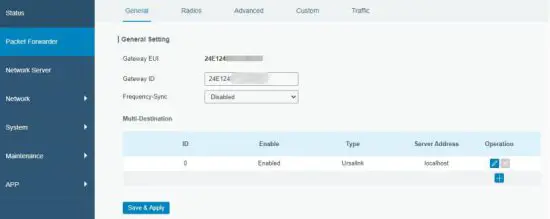 Milesight UG65 Semi Industrial LoRaWAN Gateway - “Packet Forwarder